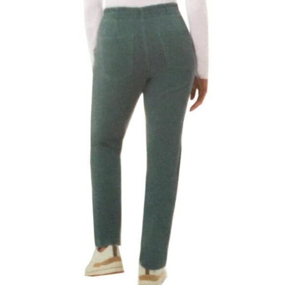 NWoT 32 Degrees Heat Women's Elastic Waist Twill Pants Green Size M $65 HH142 - Picture 2 of 2